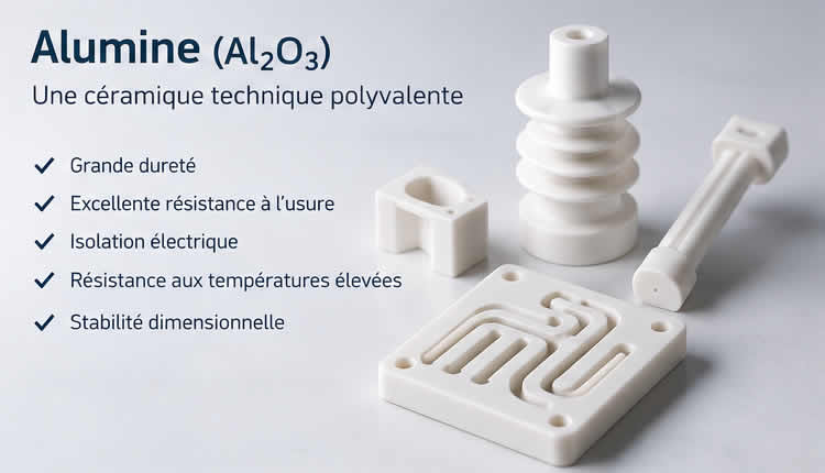 Pièces techniques en alumine fabriquées par impression 3D